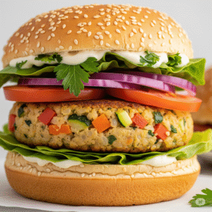 Medallones de arroz y vegetales