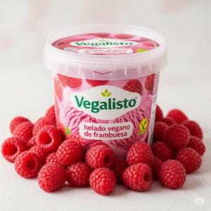 Helado de frambuesas