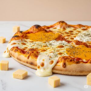 Pizza cuatro quesos