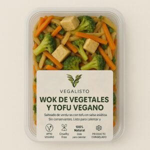 Wok de vegetales y tofu